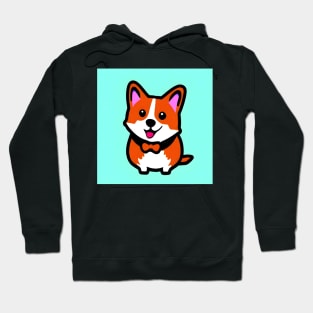 Cute Dog Puppy Art 3 (Corgi puppy) Hoodie